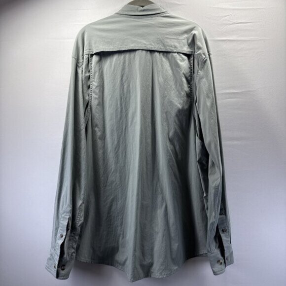 Duck Camp Shirt Men XL Green Long Sleeve Hunting Wing Shooting Button Up Outdoor - Picture 7 of 9